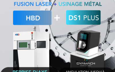 Production dentaire hybride : l’alliance de la fusion laser métal HBD et de l’usinage Dyamach